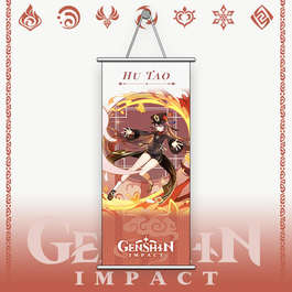 Genshin Impact Геншин Импакт гобелен 74х35 1